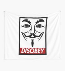 Guy Fawkes Disobey Wall Tapestry