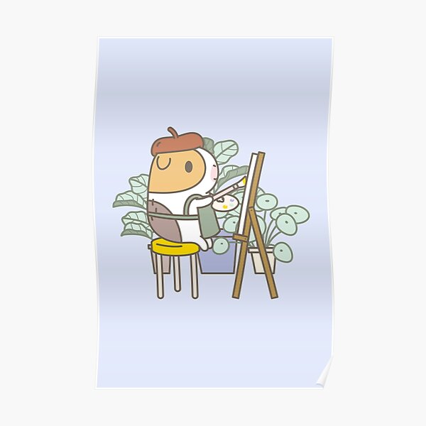 Bubu the Guinea Pig, Painter Poster