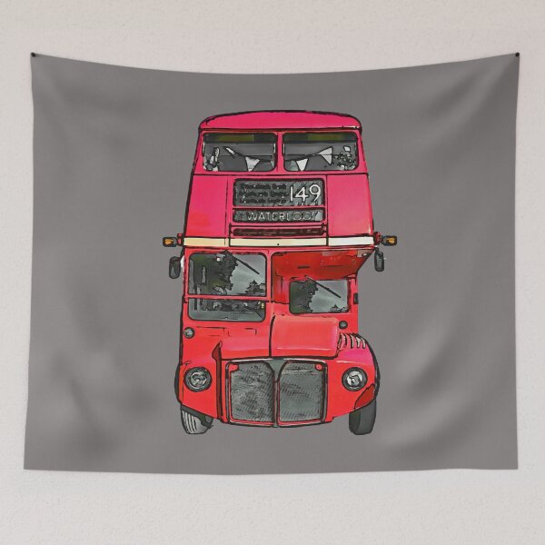 Item preview, The big red bus. (Painting) designed and sold by cmphotographs.