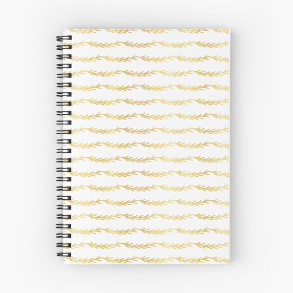 Item preview, Luxe Gold Christmas Tree Branch Stripes Vector Pattern, Drawn Seamless designed and sold by Limolida.
