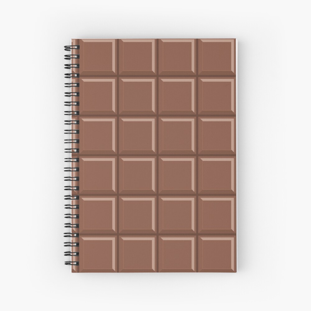 "Chocolate Candy Bar" Spiral Notebook by newburyboutique Redbubble