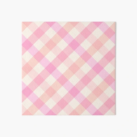 Plaid Gingham Ribbon 7/8 Pink