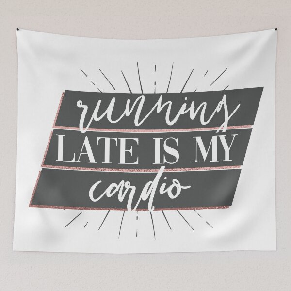 Item preview, Running Late is My Cardio designed and sold by Allison Manson.