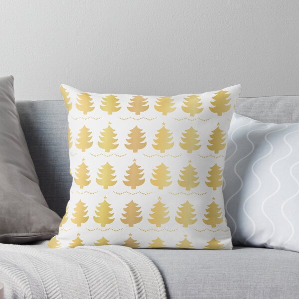 Item preview, Luxe Gold Christmas Trees Pattern, Seamless Vector Background, Drawn designed and sold by Limolida.