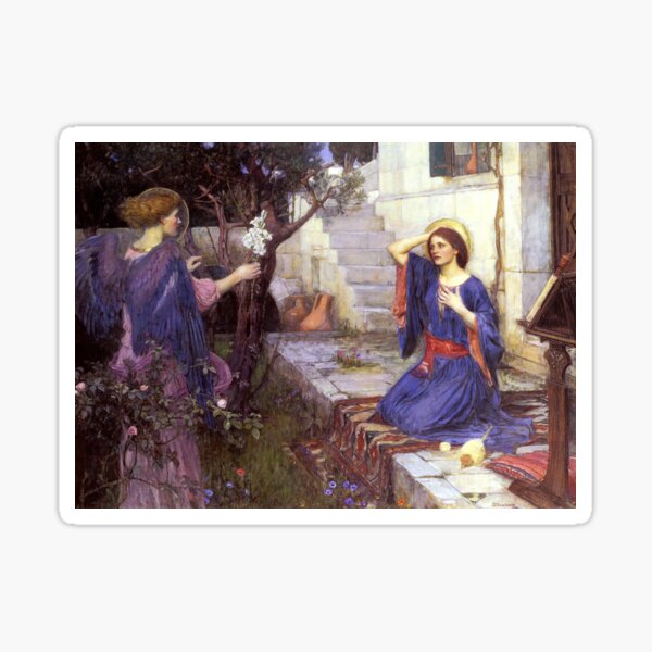 Item preview, The Annunciation - John William Waterhouse designed and sold by forgottenbeauty.