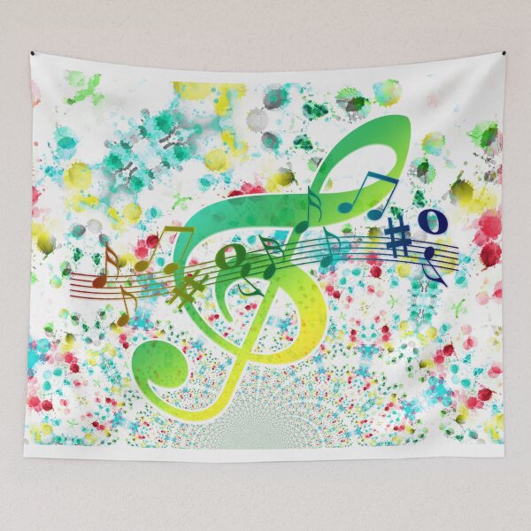Item preview, Colorful Pastel Treble Clef designed and sold by pinkarmy25.