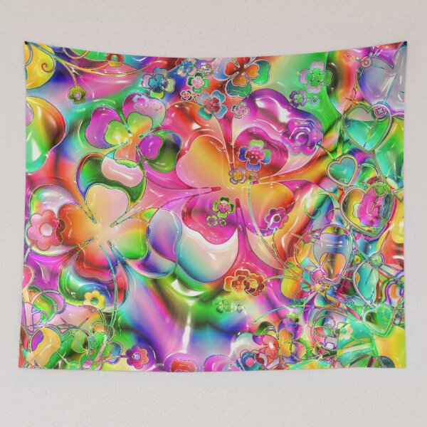 Item preview, Shiny Rainbow Flowers designed and sold by pinkarmy25.