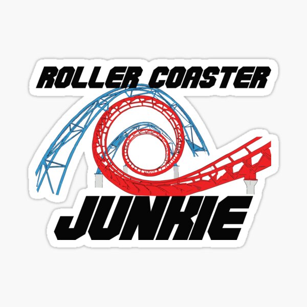 Roller Coaster Junkie Sticker