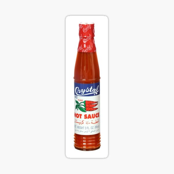 "Crystal hot sauce شطه كرستال " Sticker by KuwaitiGuy Redbubble