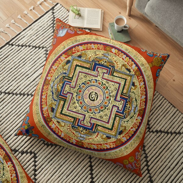 Tibetan Mandala Floor Pillow