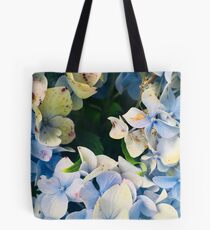 Blauer Blumenstrauß Tote Bag