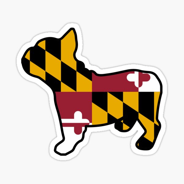 Vista previa del artículo con la obra «Frenchie de Maryland», diseñado y vendido por aliciamo.