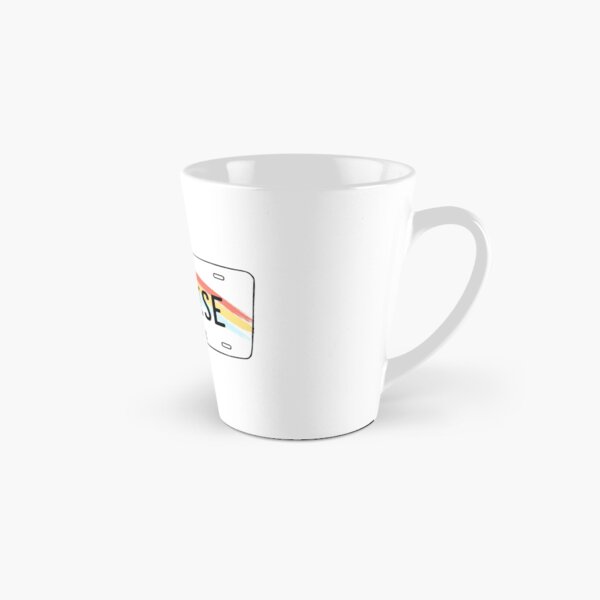 Hawaii Sun Rise License Plate Taza cónica
