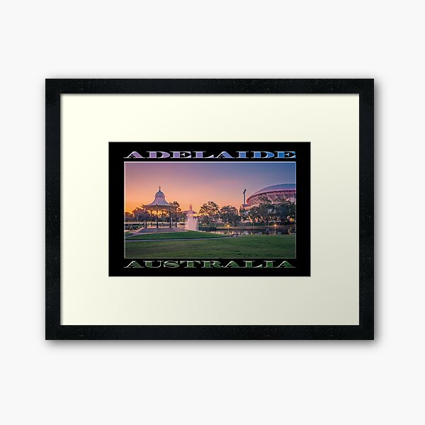 Item preview, Adelaide Sunset (poster on black) designed and sold by Ray's Photos & Art.