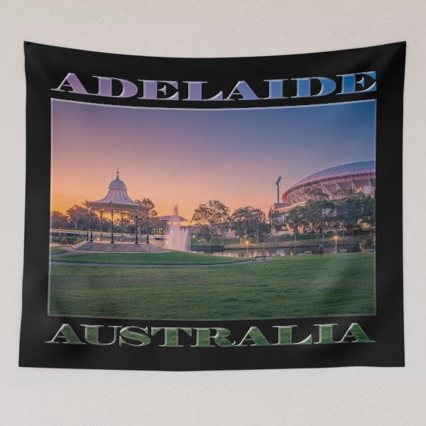 Item preview, Adelaide Sunset (poster on black) designed and sold by Ray's Photos & Art.