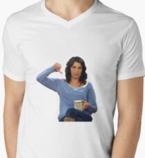 Daumen runter Robin T-Shirt mit V-Ausschnitt für Männer