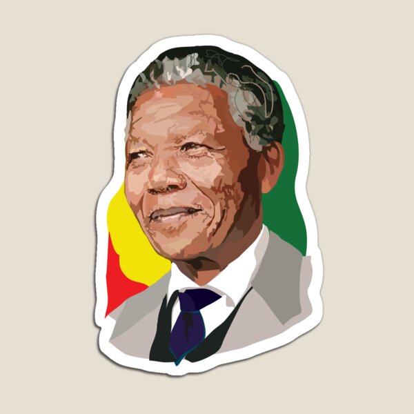Vista previa del artículo con la obra «Nelson Mandela», diseñado y vendido por Anna McKay.