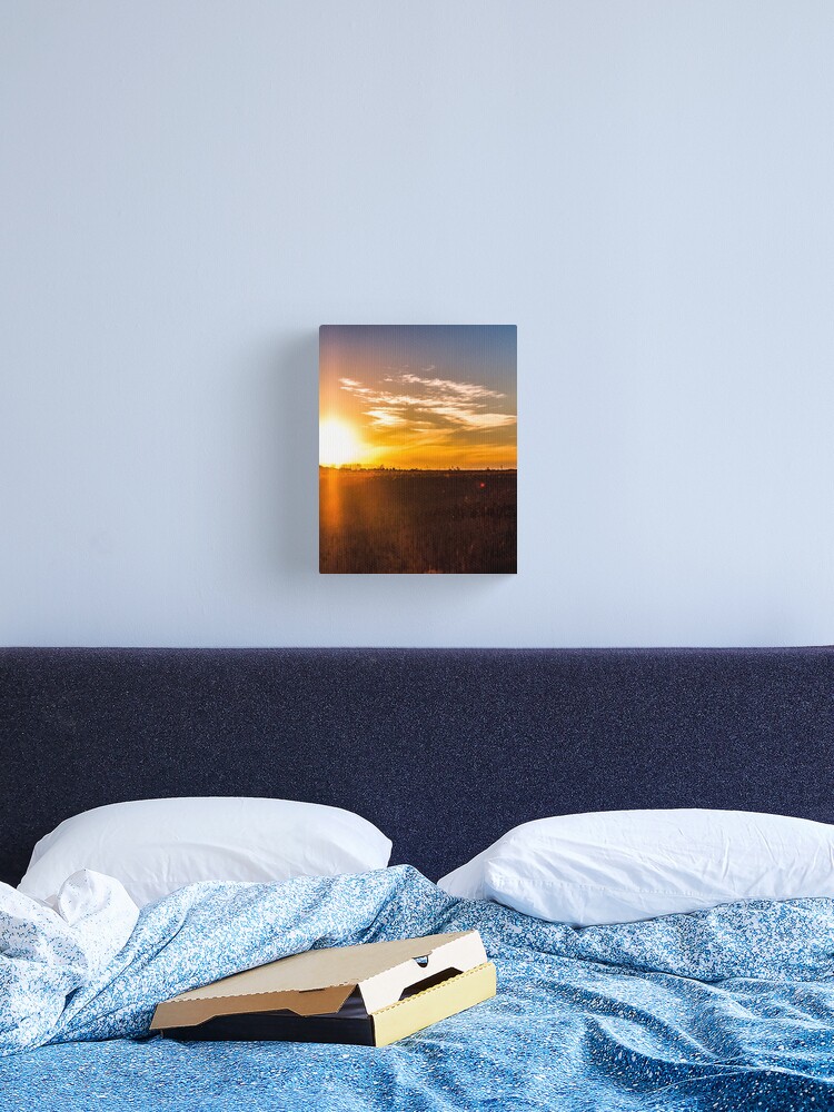 Thumbnail 2 of 3, Canvas Print, October Sunset on a Saskatchewan Farm designed and sold by darren-j-mcleod.