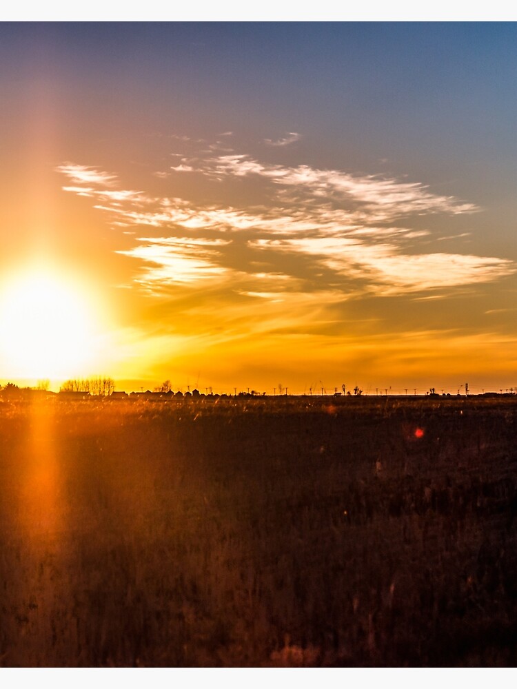 Thumbnail 3 of 3, Canvas Print, October Sunset on a Saskatchewan Farm designed and sold by darren-j-mcleod.