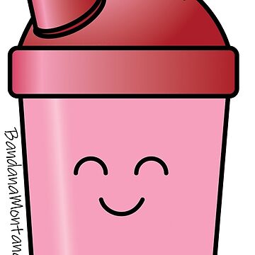 Protein Shaker Cup Illustration Sticker for Sale by BandanaMontana