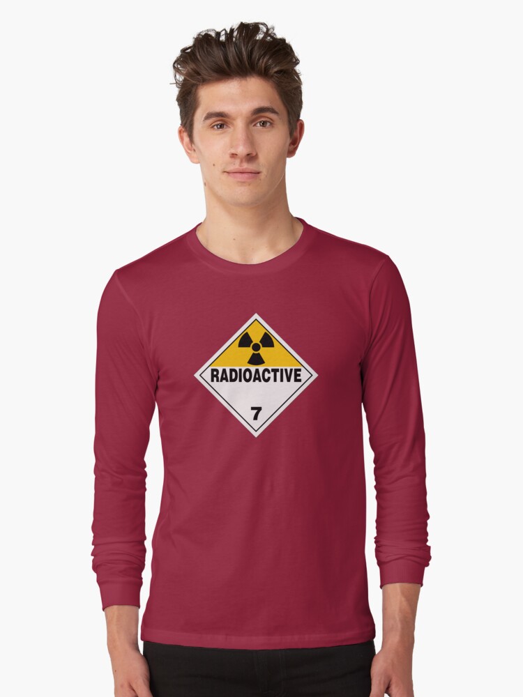 Thumbnail 1 von 5, Langarmshirt, Radioaktives Warnschild designt und verkauft von rupertrussell.