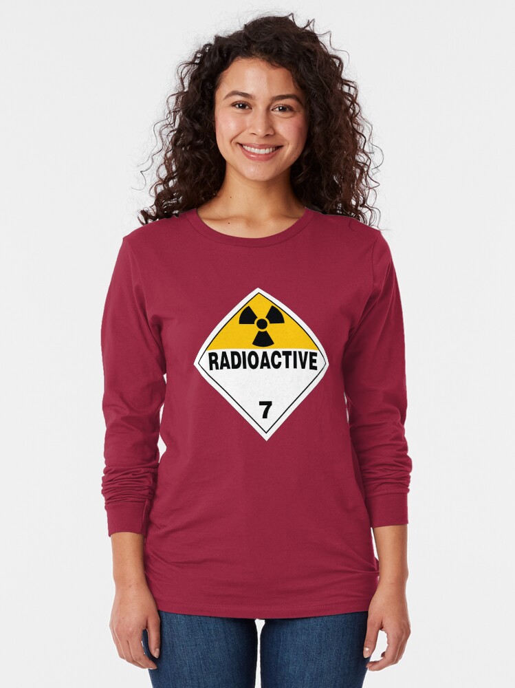 Thumbnail 2 von 5, Langarmshirt, Radioaktives Warnschild designt und verkauft von rupertrussell.