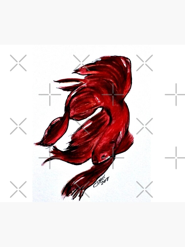 Art Doodle No. 36 Betta Fish by cjkell
