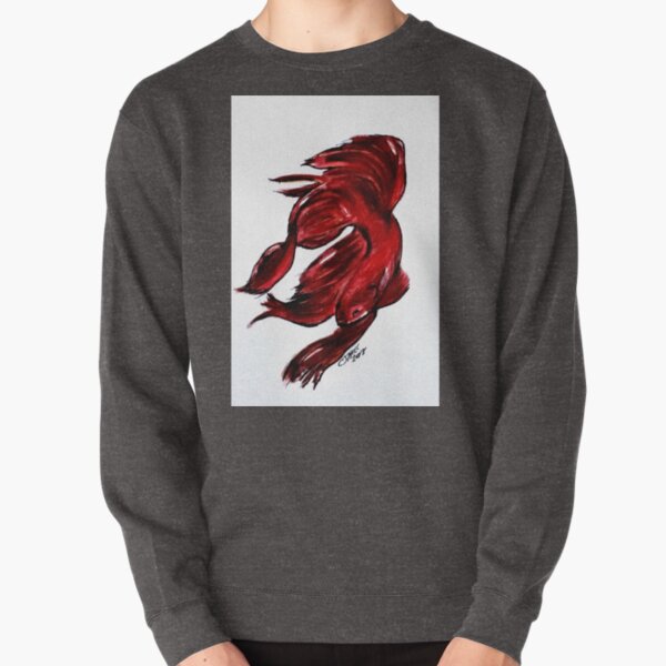 Art Doodle No. 36 Betta Fish Pullover Sweatshirt