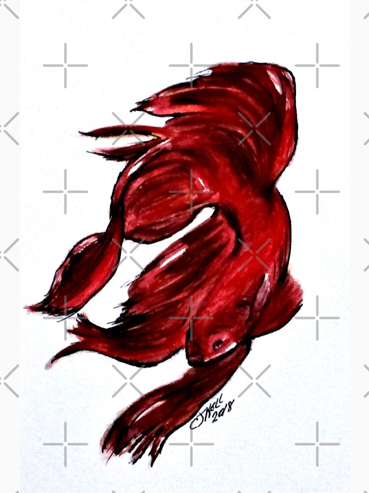 Art Doodle No. 36 Betta Fish by cjkell