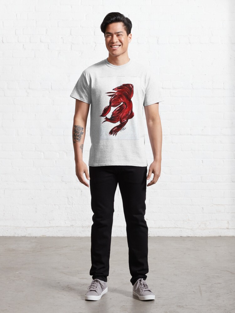 Alternate view of Art Doodle No. 36 Betta Fish Classic T-Shirt