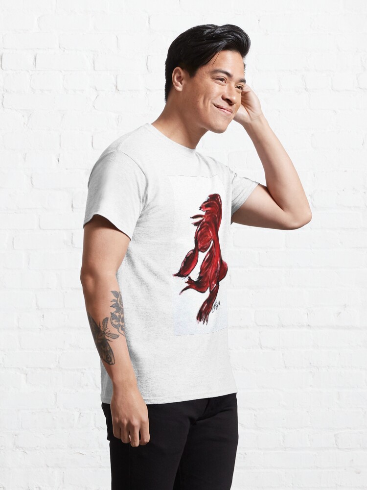 Alternate view of Art Doodle No. 36 Betta Fish Classic T-Shirt