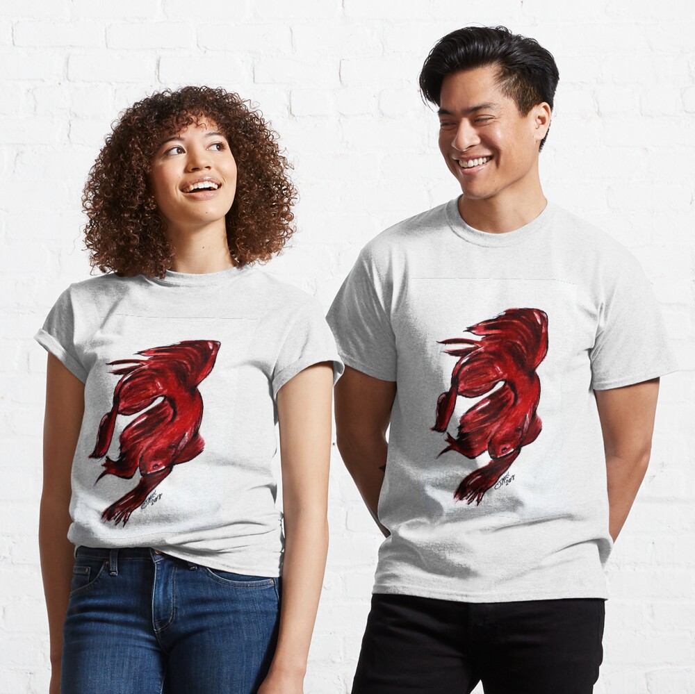 Art Doodle No. 36 Betta Fish Classic T-Shirt