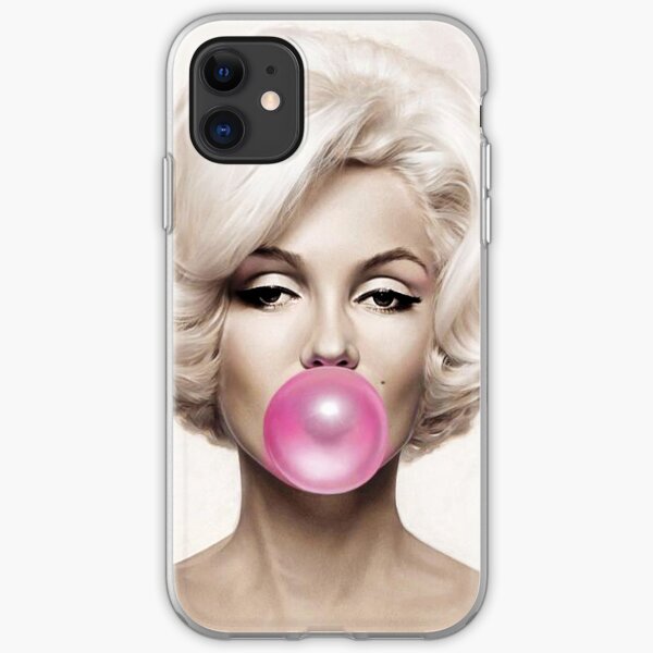 marilyn monroe Pink Gum iPhone Soft Case