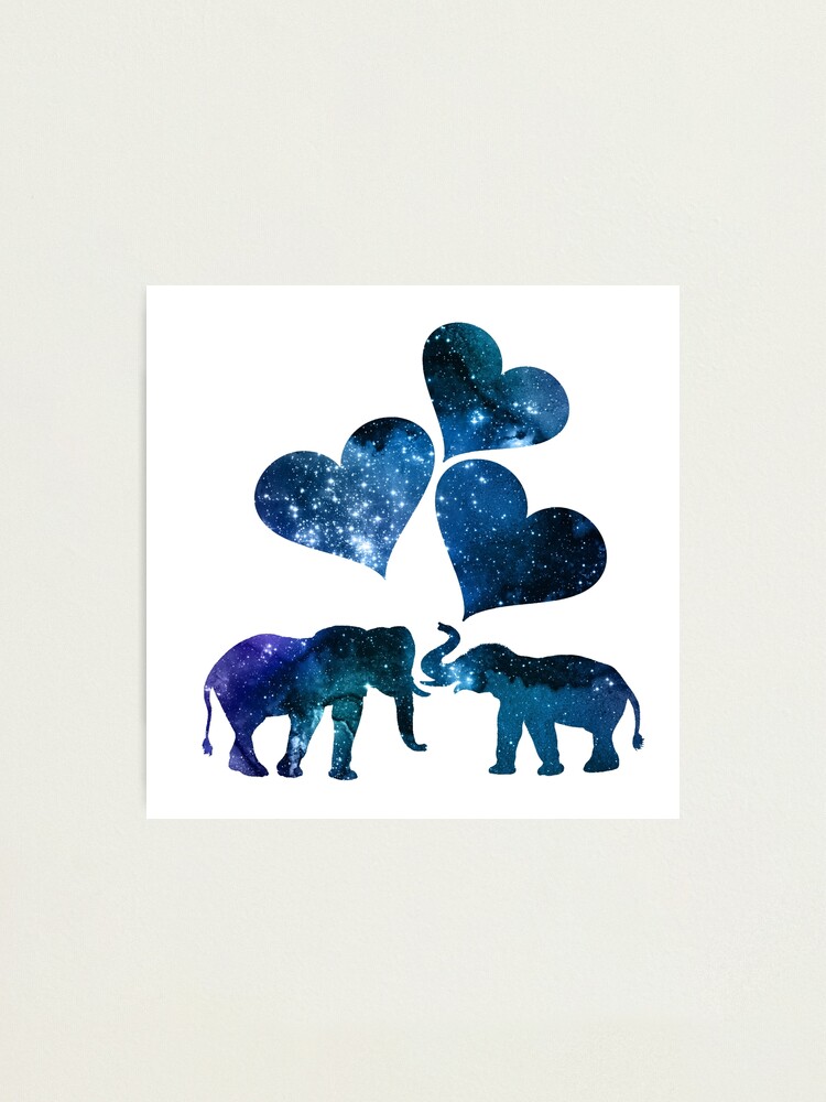 Lámina fotográfica «Pareja de elefantes» de GwendolynFrost | Redbubble