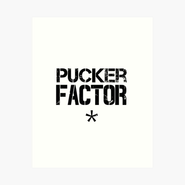 Pucker Factor Morale Patch, Black