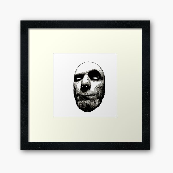 Face Framed Art Print