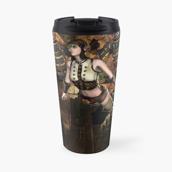 Girl Gothic steampunk Travel Mug