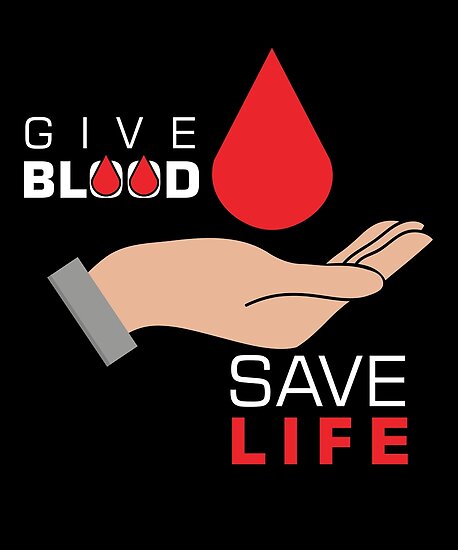 "Give Blood Save Life - World Blood Donor Day Organ Donor ...