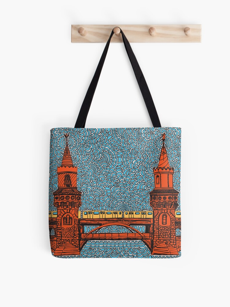 Thumbnail 1 of 2, Tote Bag, Oberbaumbrücke Berlin designed and sold by kpdesign.