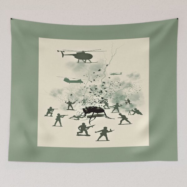 Item preview, Flies Vs Army: the final solution (camo) designed and sold by bubblesinspace.