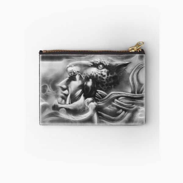 Item preview, ©AeroArt Caballero Jaguar / Jaguar Warrior Monochrome designed and sold by OmarHernandez.