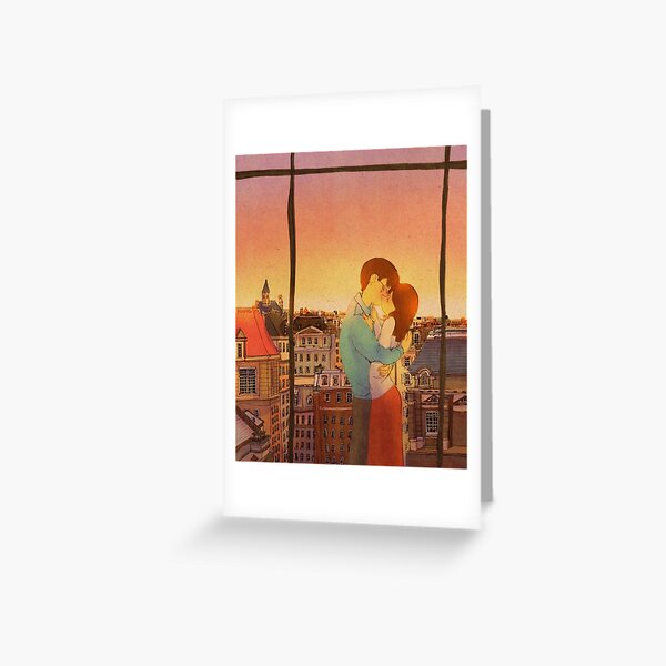 Romantic kiss Greeting Card