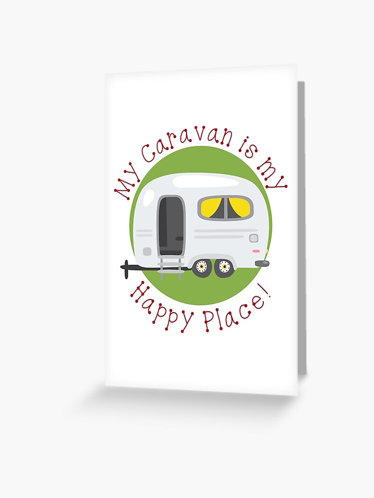 Mi caravana es mi lugar feliz Tarjetas de felicitaci n