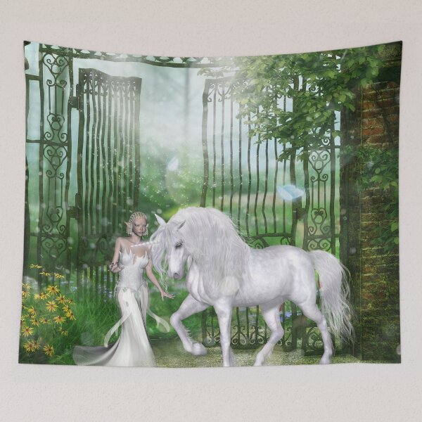 Item preview, Wonderful fairy with unicorn designed and sold by nicky2342.