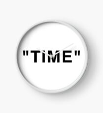"Time" Quotation Marks Clock