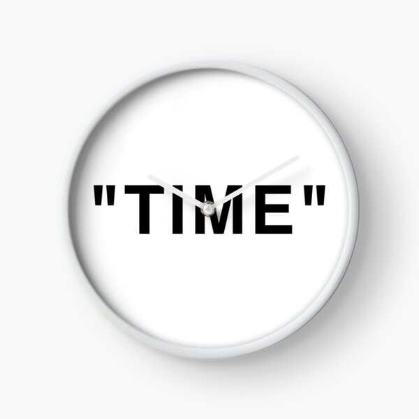 "Time" Quotation Marks Clock
