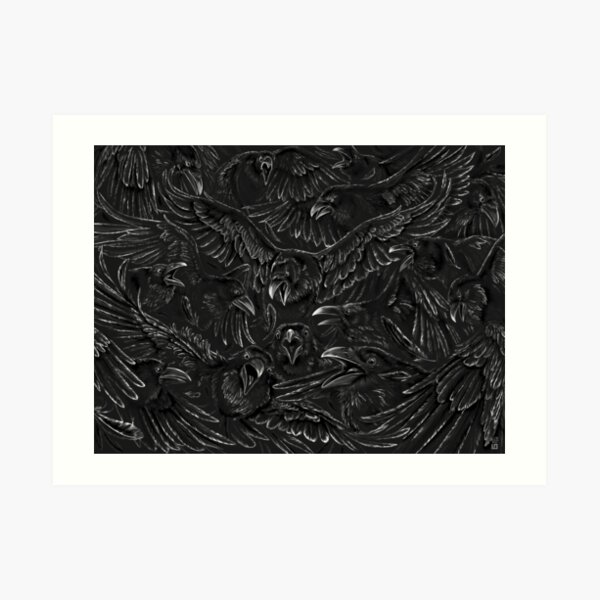 Raven Rage Art Print