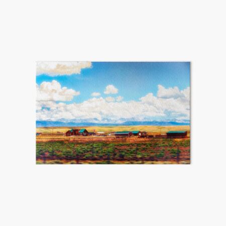 Little Farmstead on the Prairie Art Board Print