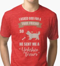 I Love My Yorkshire Terrier Gifts Tri-blend T-Shirt