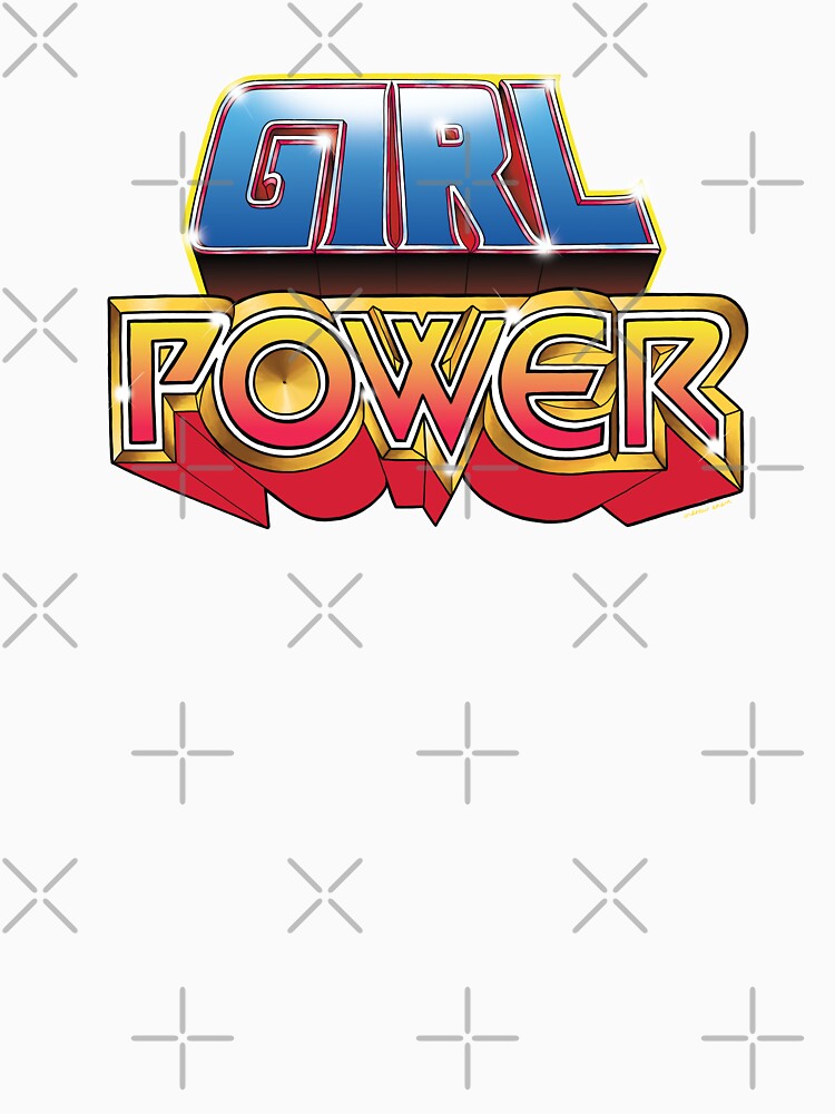 "GIRL POWER LOGO" Tshirt by AndrewAhernArt Redbubble